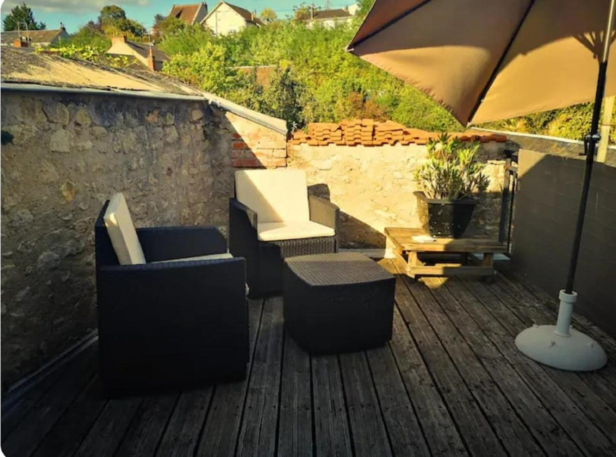 Chambres Avec Salle De Bains Et Cuisine En Centre Ville Argenton Sur Creuse Luaran gambar